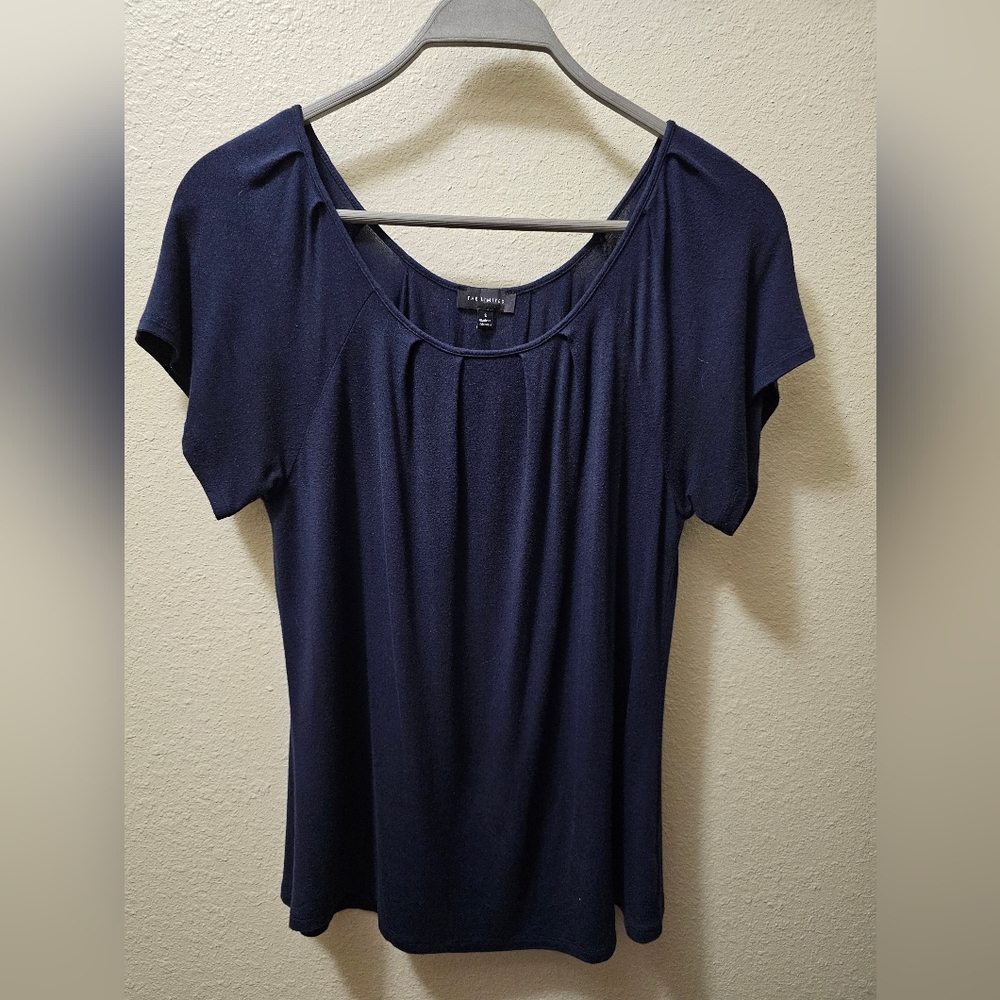 The LIMITED Navy Blue Dress Top